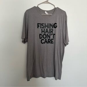 Fishing hair don’t care t-shirt